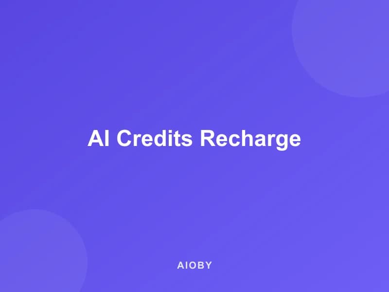 AI Credits Recharge
