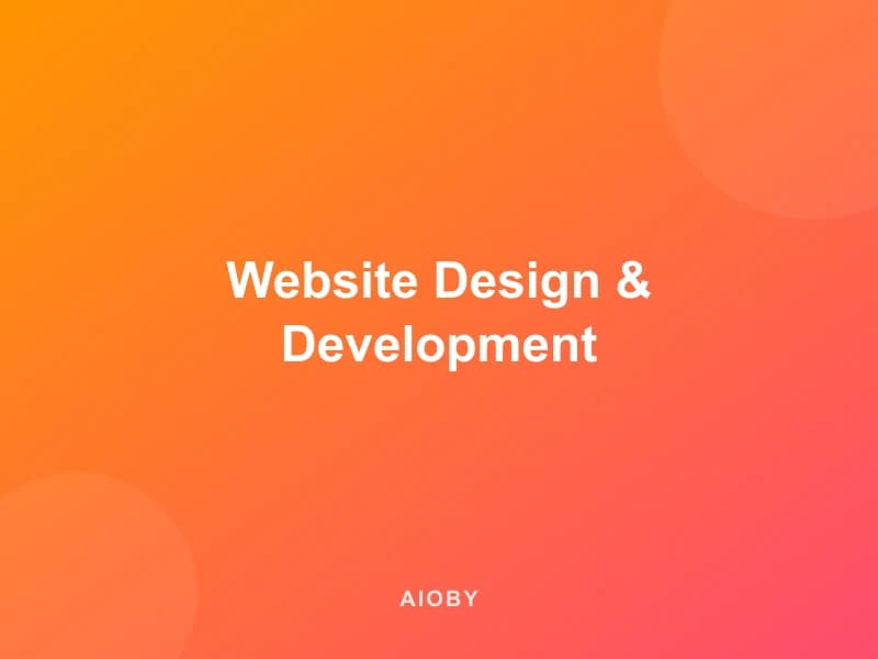 Website Design & Development