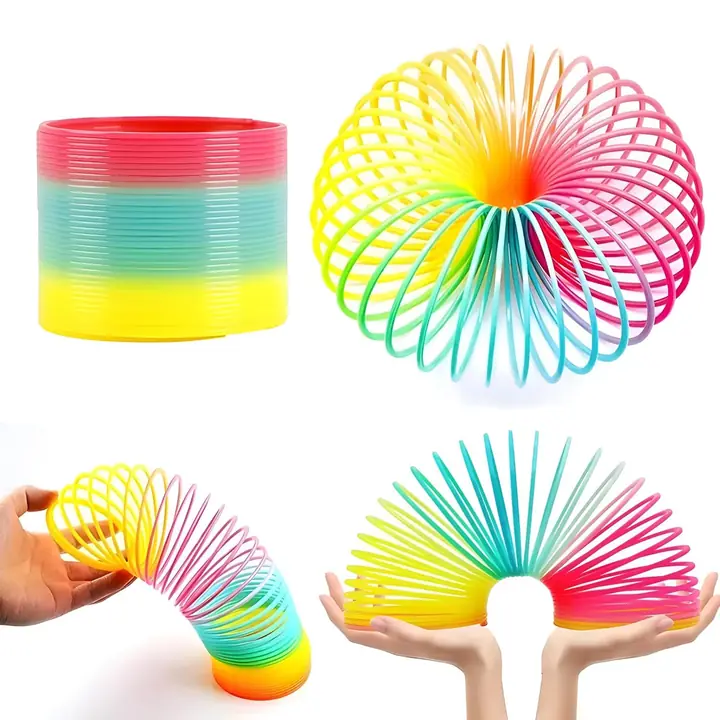 Rainbow Spring Rainbow Spring Toys Slinky Slinky Spring Toy Toy For Kids For Kids Adults Of All Age (1 Pc)