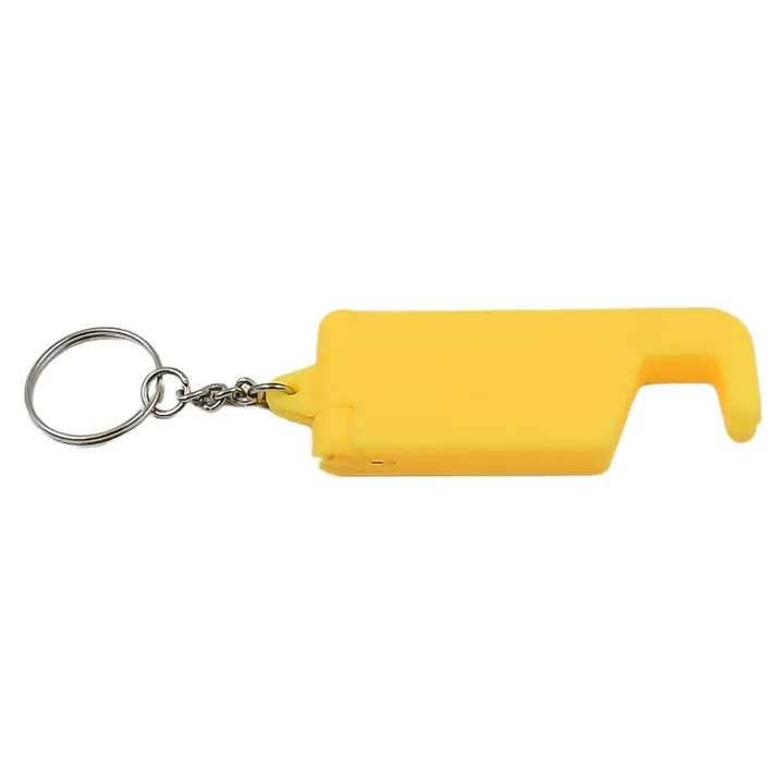 In 1 Plastic Keychain With Mobile Stand Phone Holder (1 Pc Multicolor)
