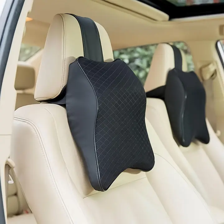 Car Neck Pillow Car Neck Headrest Pillow Memory Foam Car Accessories Cushion Car Seat Head Support (1 Pc)