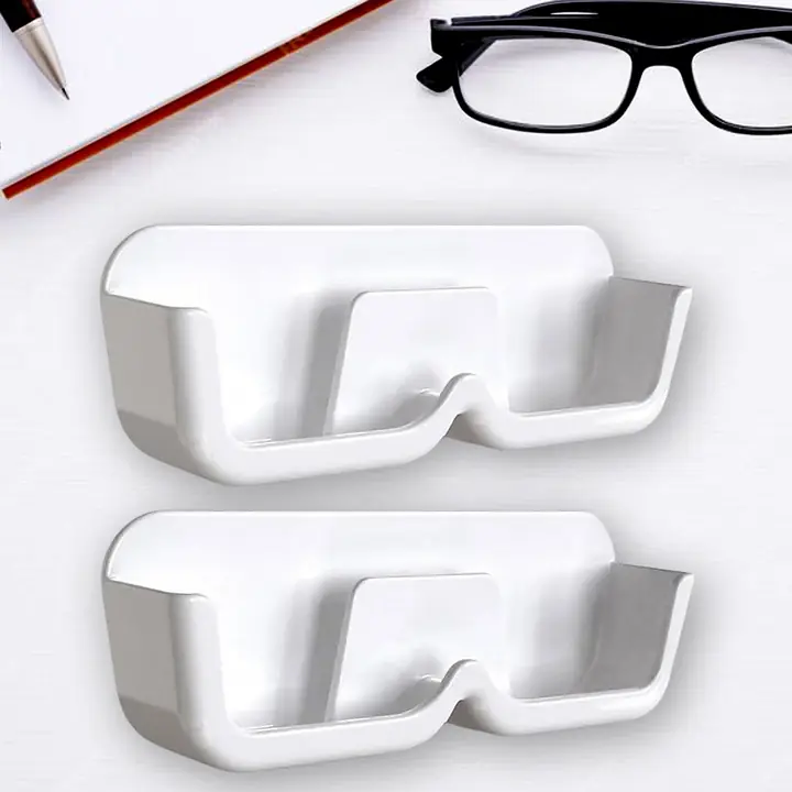 Wall Mount Sunglass Organizer Simple Space Saving Glasses Storage Box Eyewear Stand Holder For (2 Pcs Set)