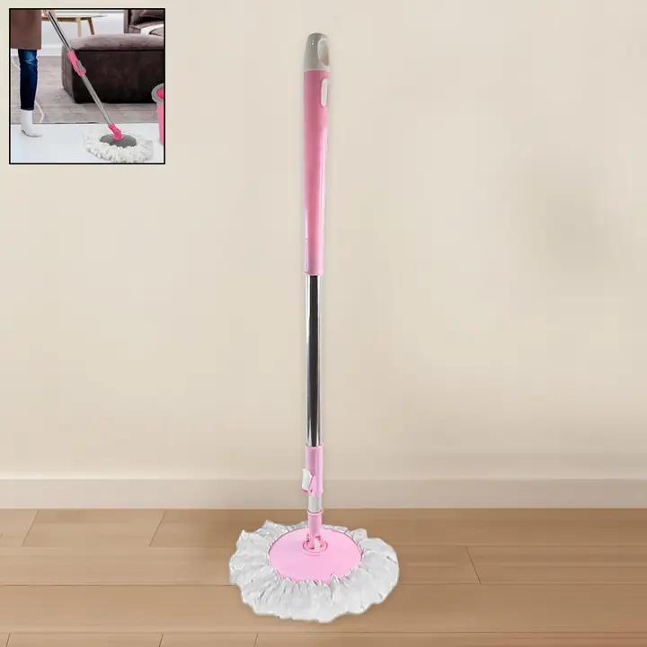 Home Cleaning - Stainless Steel 360 Degree Rotating Pole Microfiber Mop Rod Stick