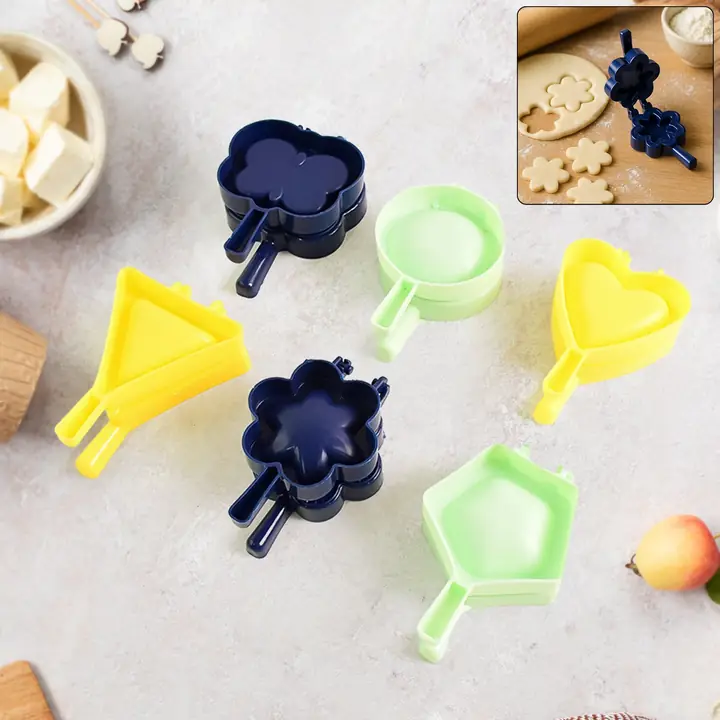 Pc Assorted Shape Plastic Snack Mould (Mix Design 1 Pc)