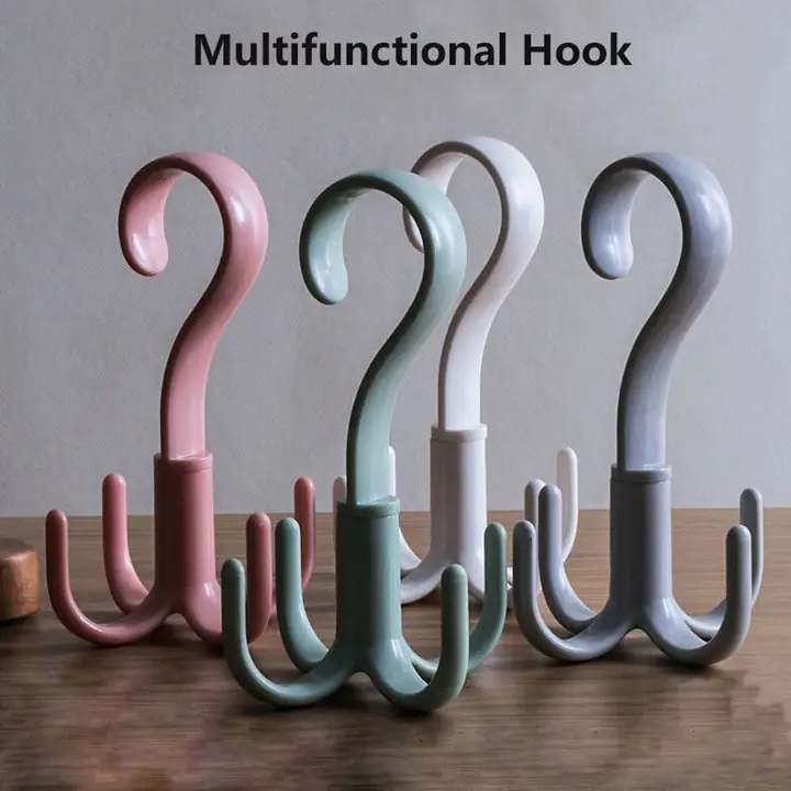 4-claw Multi-function 360 Degree Rotatable Purse Rack Handbag Hanger Hook