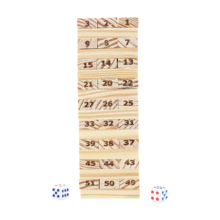 Tumbling Tower Wooden Blocks Game - (Set)