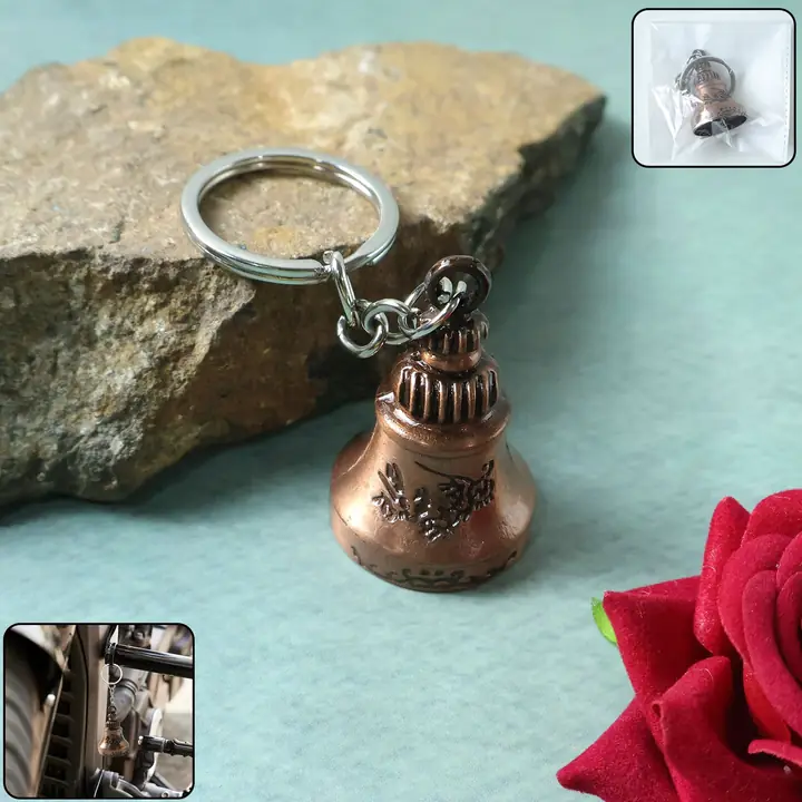 Bell Shape Mini Metal Keychain (1 Pc)