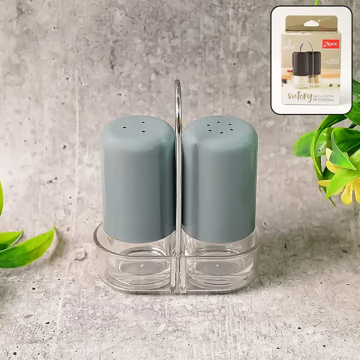 Apex Victory Salt Pepper Dispenser Set 2 Pcs Acrylic Seasoning Shaker