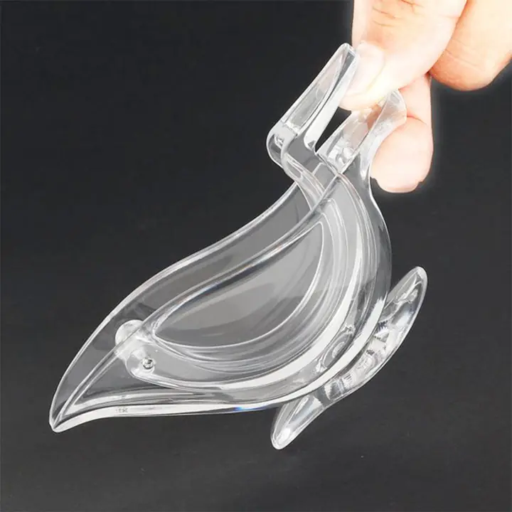 Manual Lemon Slice Squeezer Portable Transparent Fruit Juicer Orange Citrus Manual Bird Shape Hand