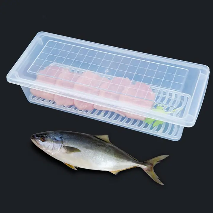 Food Storage Container With Removable Drain Plate And Lid 1500 ml (Pack Of 1 Pc)