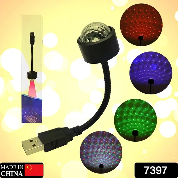 USB Star Night Light Projector And Mini Disco Ball Light Adjustable Auto Roof Interior Car Ceiling