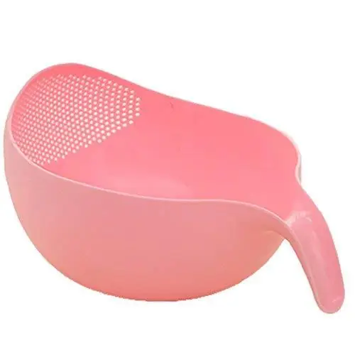 Rice Bowl Thick Drain Basket With Handle