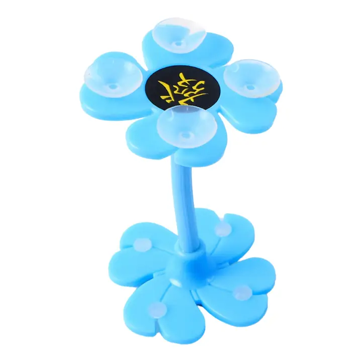 -360 Rotatable Flower Shape Cellphone Holder Car Mount Sucker Stand (Multicolored With Box))