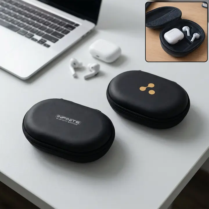 Portable Earphone Carrying Case (1 Pc Mix Design)