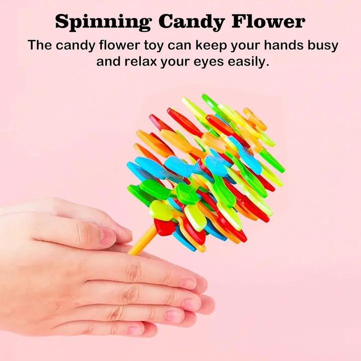 Spin Flower Candy Rotating Spinning Toy (1 Pc)