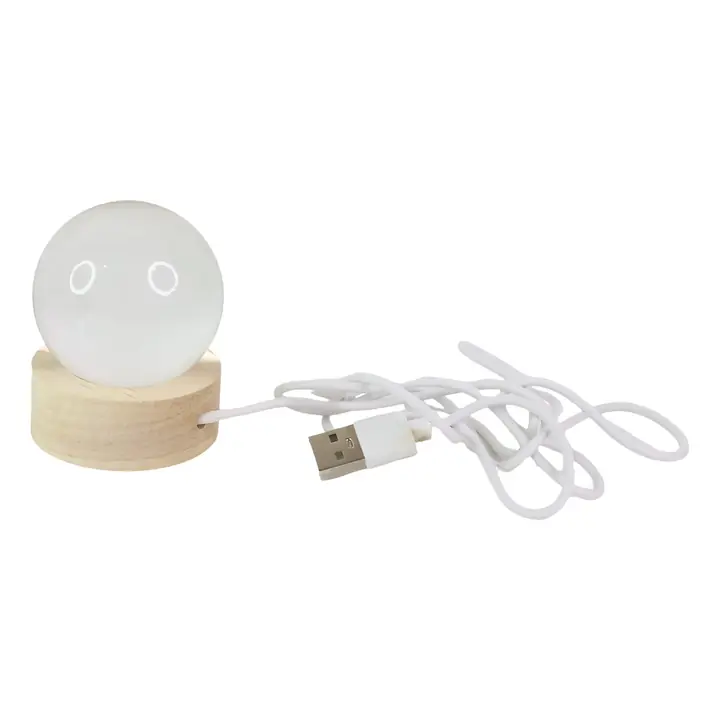 Crystal Ball Lamps For Bedroom 3d Lamps For Home Decoration 3d Crystal Ball Night Light Gifts For (1 Pc)