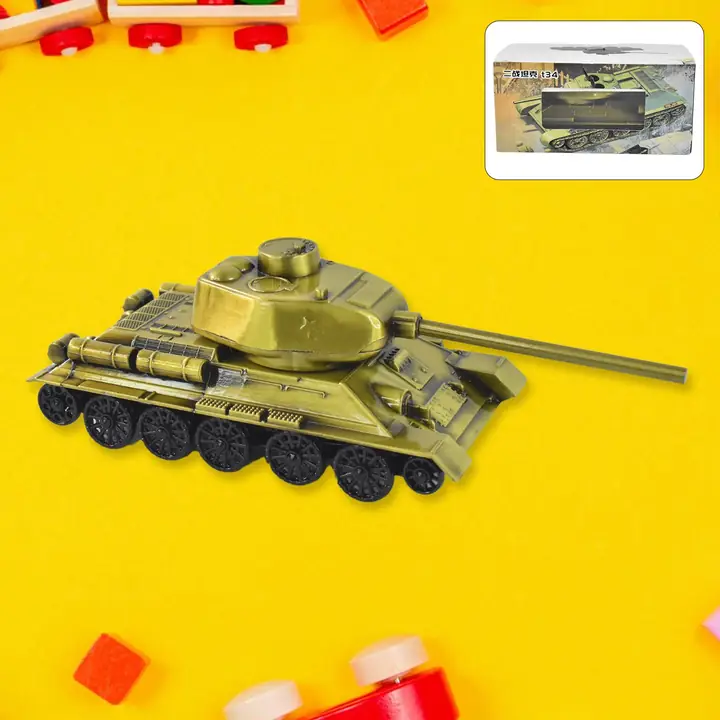 Retro Iron Art Tank Model Nostalgia Tank Crafts Home Decor Ornament Desktop Decorations For Office