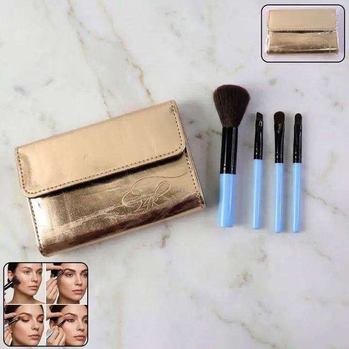 4-in-1 Professional Makeup Brush Set (1 Pc)