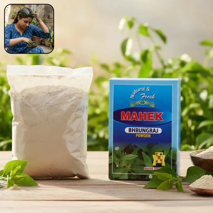 Natural Bhringraj Powder For Traditional Hair Care 80 g