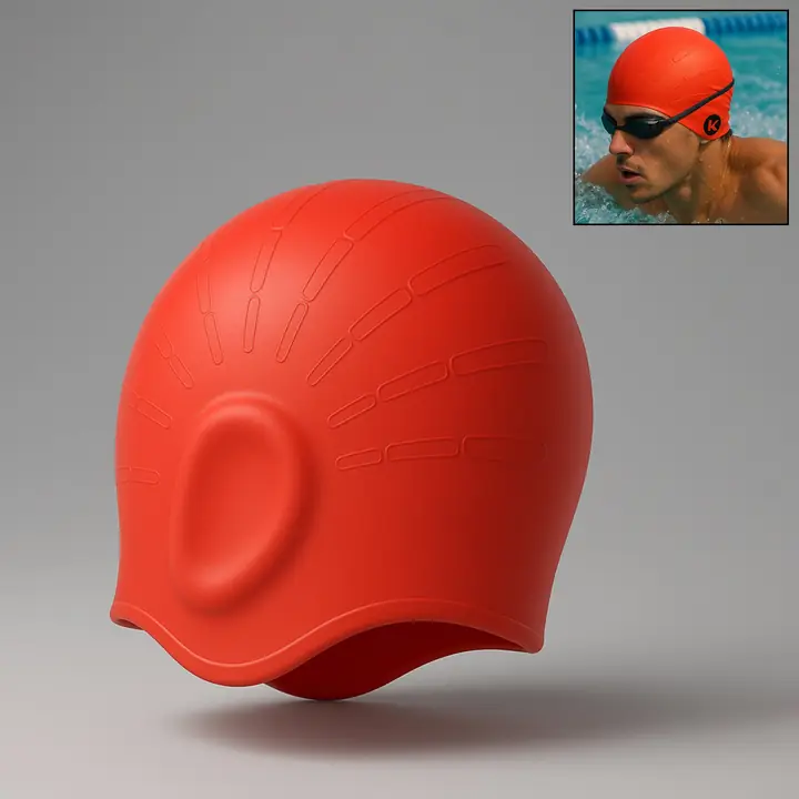 Professional Silicone Swimming Cap (1 Pc)
