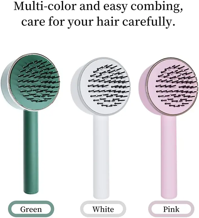 Air Cushion Massage Brush Airbag Massage Comb With Long Handle Self-cleaning Hair Brush Detangling
