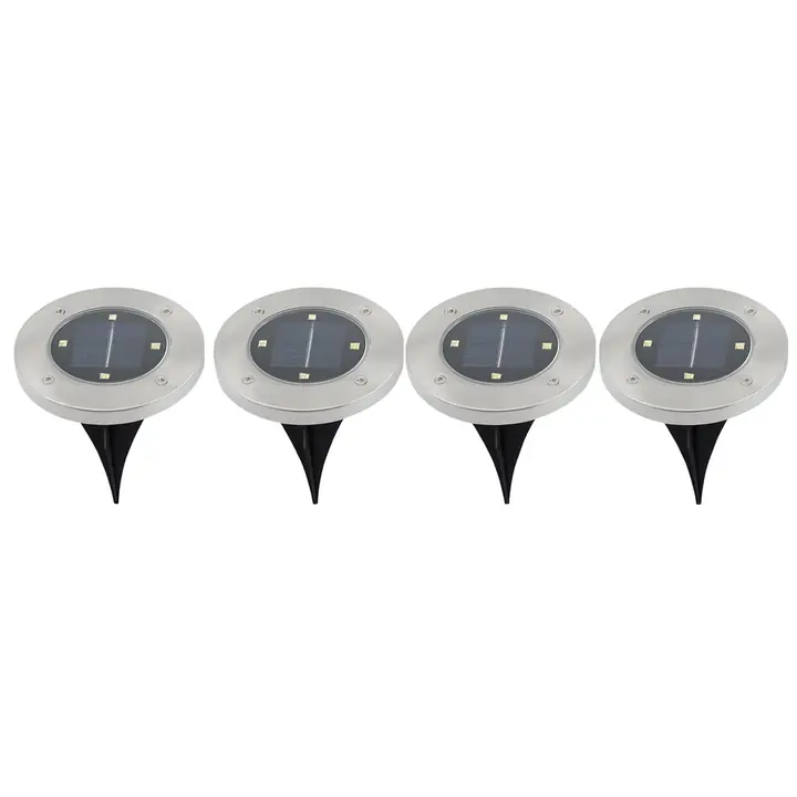 Solar Powered LED Garden Lights (4 Pc)