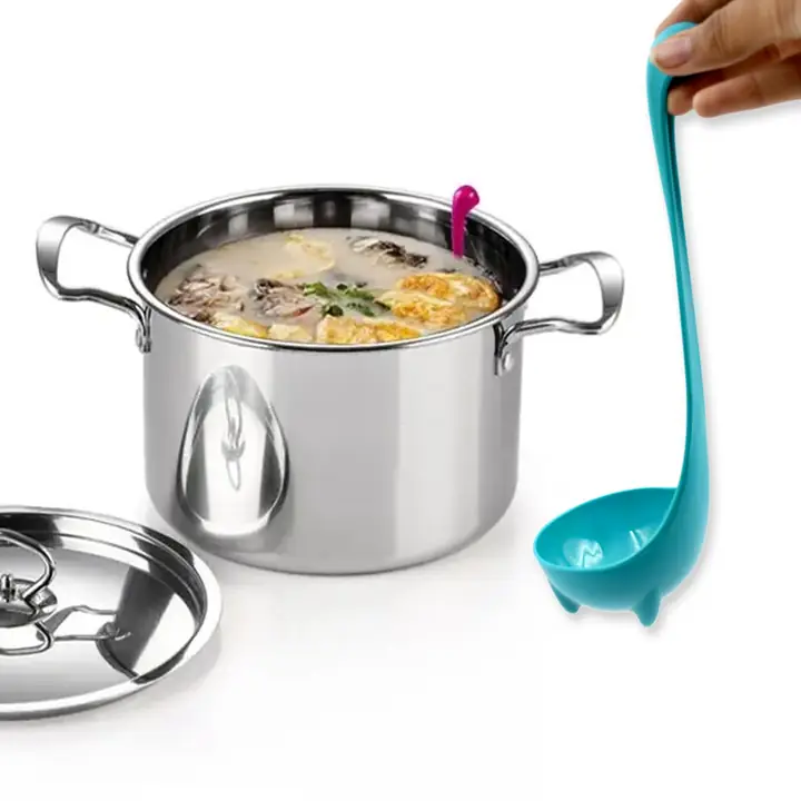Soup Spoon Creative Long Handle Standing Loch Ness Monster Colander Spoon Dinnerware Cooking Tools