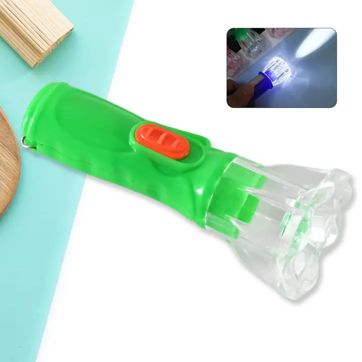 Small Plastic Torch For Kids Plastic LED Flashlight Torch Beautiful Attractive Good Gift Item (1 Pc)