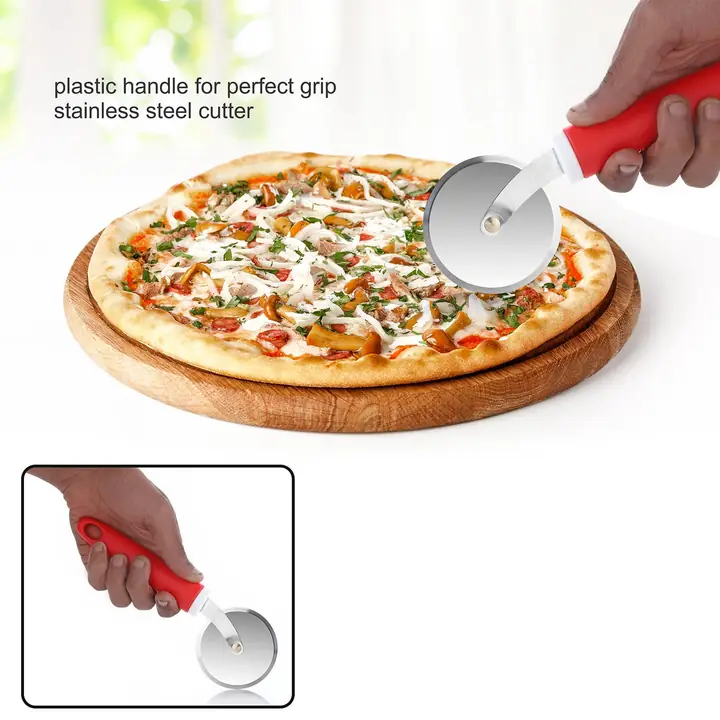 Ganesh Ganesh Pizza Pastry Cutter Wheel Pizza Cutter (Stainless Steel)
