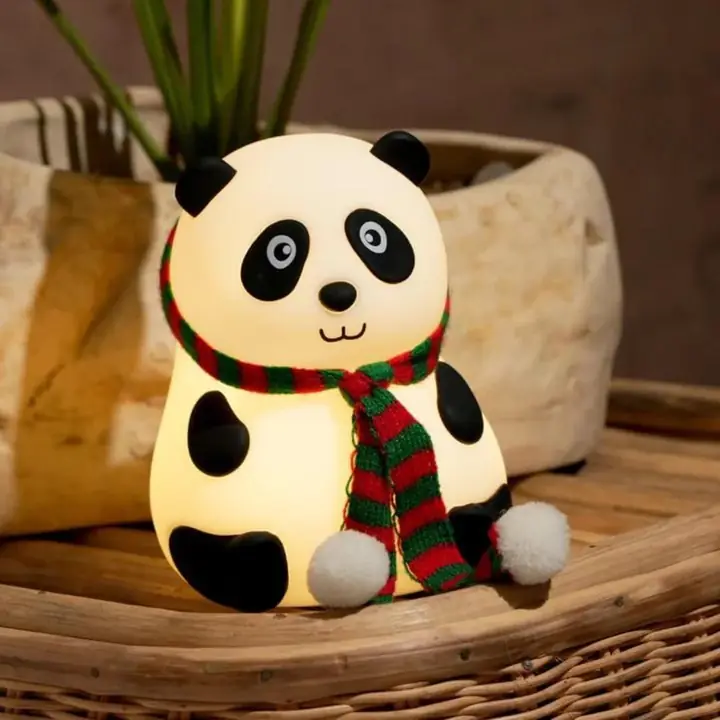 Panda 7-color LED Silicone Touch Lamp (1 Pc)