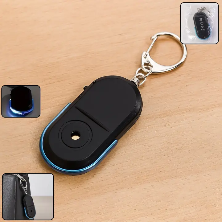 Personal Safety Alarm Keychain Loud Emergency Siren With LED Light