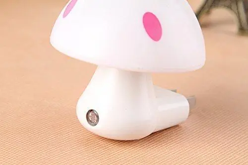 Automatic Night Sensor Mushroom Lamp (0.2 Watt Multicolour)