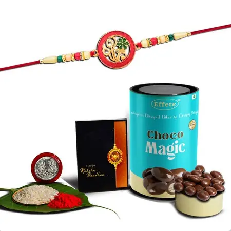 Rakhi (K1_518_cm) Chocolate Magic Rakhi For Brother With Gift Handmade Rakhi Rakhi Combo For