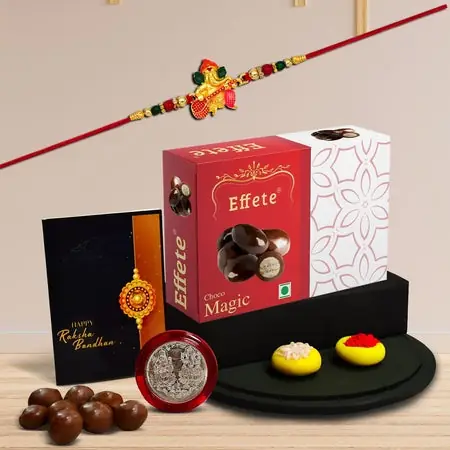 Rakhi (K1_511_em32) Chocolate Magic 32gm Rakhi Chocolate For Brother Rakhi With Chocolate Rakhi