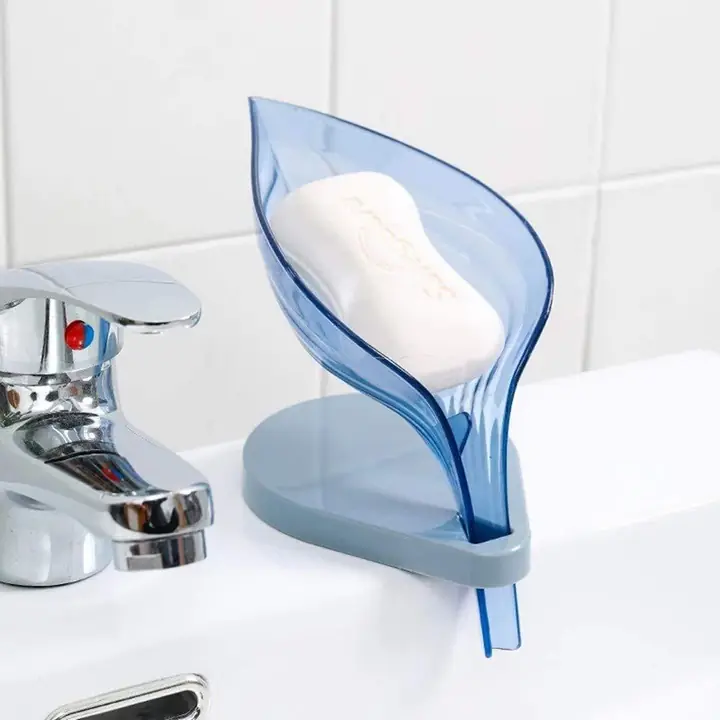 Leaf Shape Soap Box Self Draining Bathroom Soap Holder