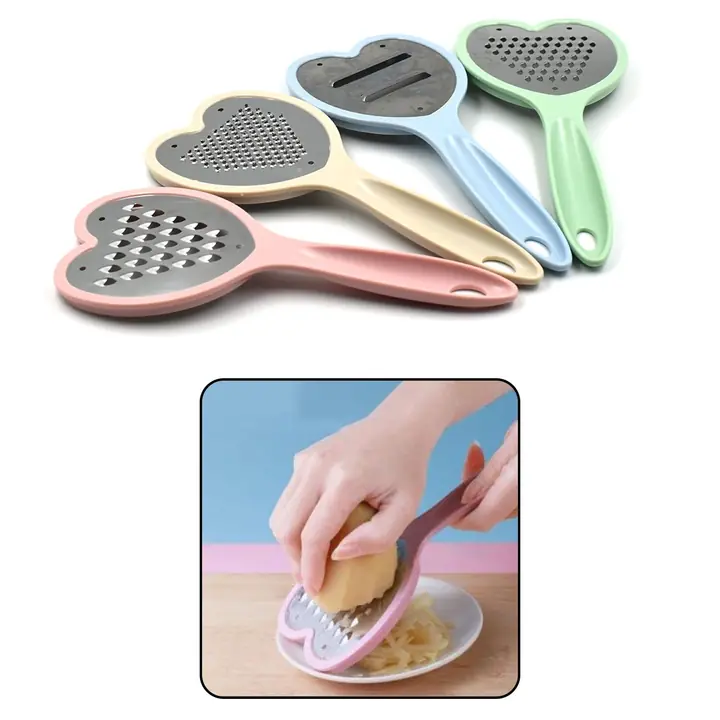 Heart Grater Set And Heart Grater Slicer Used Widely For Grating And Slicing Of Fruits Vegetables