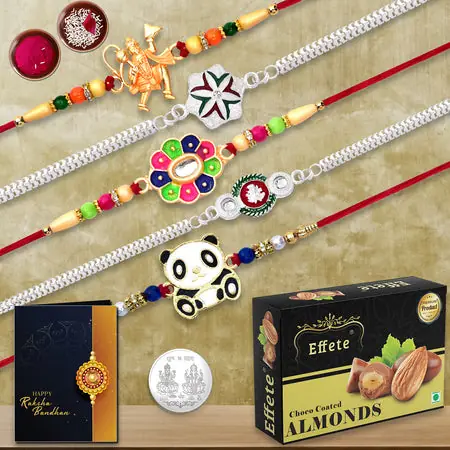 Rakhi Tilak Combo With Card And Sweet