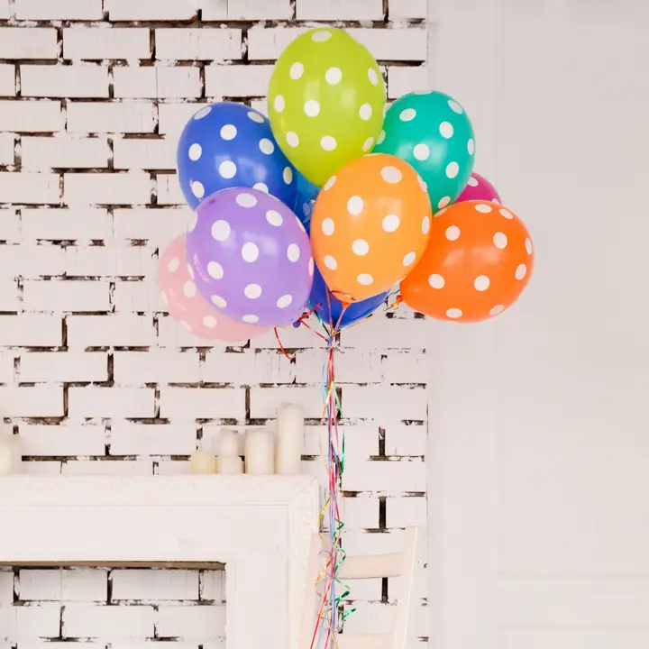 Colorful Balloons Kinds Of Latex Balloons For Birthday Anniversary Valentines Wedding Engagement (20 Pcs Set)