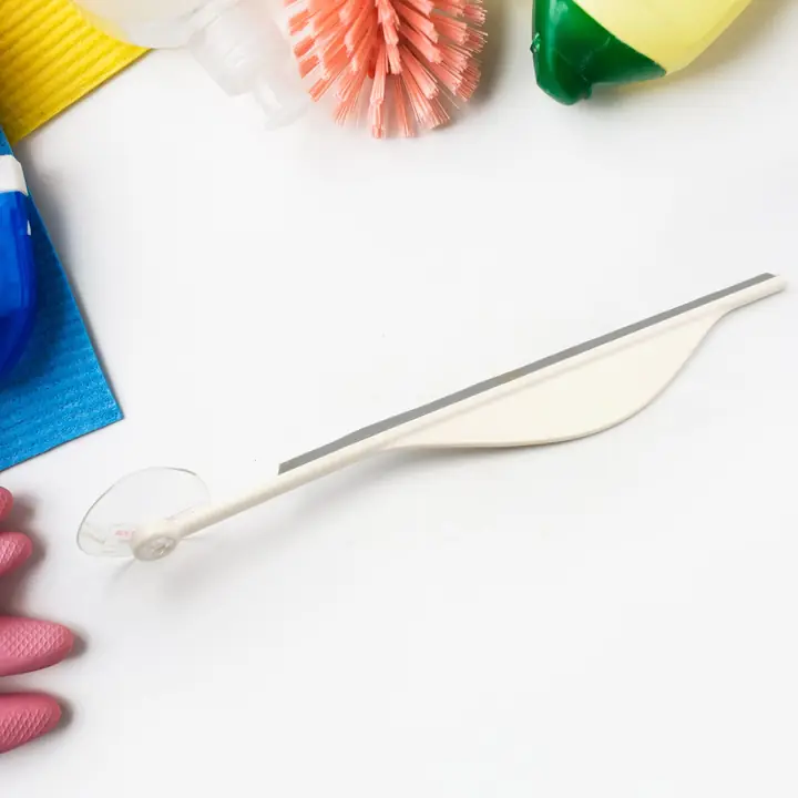 Shower Glass Squeegee Creative Bathroom Flat Mirror Window Glass Wiper Cleaner Bathroom Steam Wiper