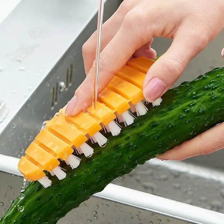 Vegetable Scrubbing Brush Vegetable Scrubber Nontoxic Fruit Brush Carrot Shape Vegetable Brush For