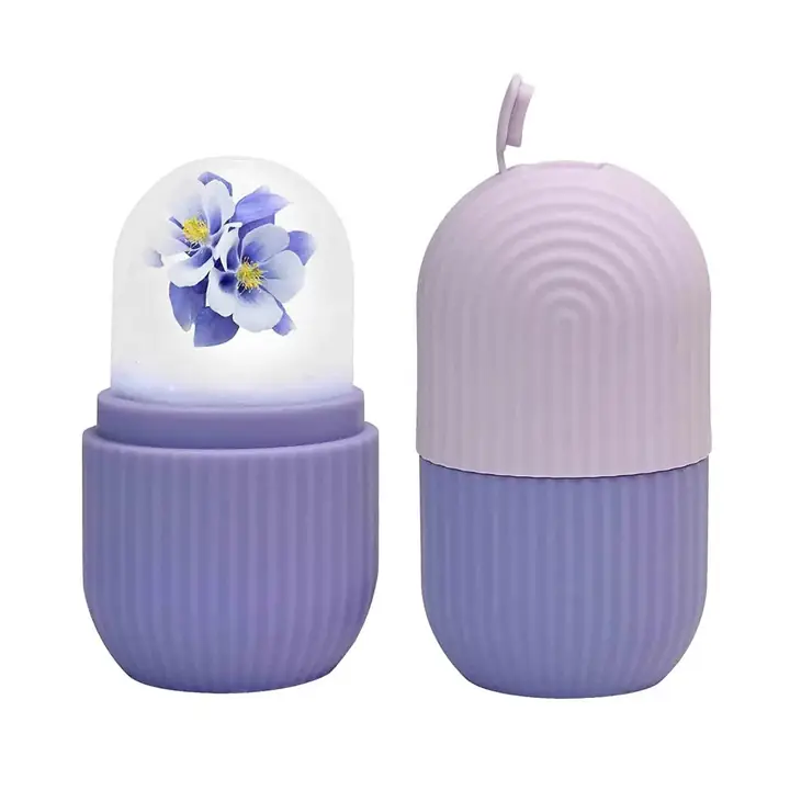 Beauty Ice Roller For Face Massager Eye Reusable Face Rollers Facial Roller ( Purple Color)