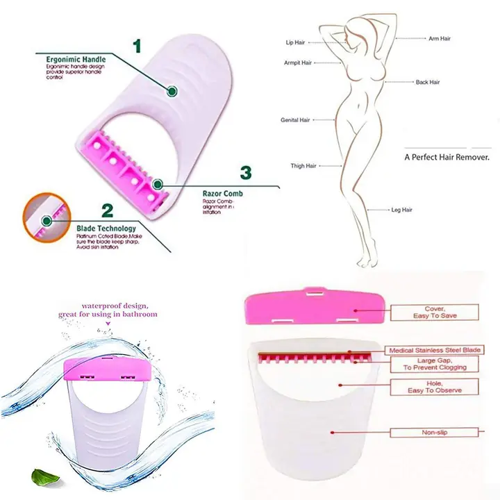Disposable Body Skin Hair Removal Razor For Women Pack Of 6
