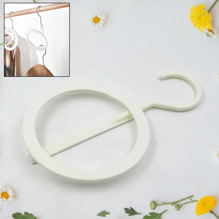Plastic Circle Hanger Hat Closet Joint Hanger Rings Hanger Hat Storage Towel Hanger Hook Bag Hanger (1 Pc)