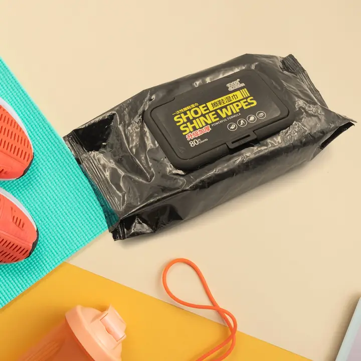 Shoe Cleaning Wet Wipes Fast Scrubbing Shoes Cleaning Tissue Sneakers Non-woven Detergent Quick