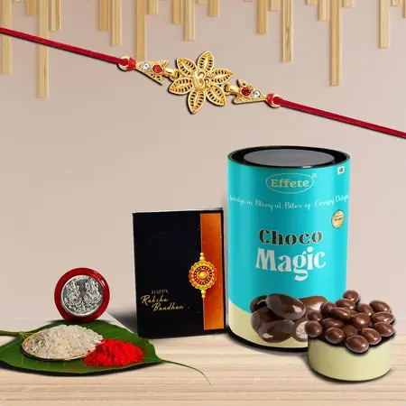 Rakhi (K1_433_cm) Chocolate Magic Rakhi Chocolate For Brother Rakhi With Chocolate Rakhi With Gift