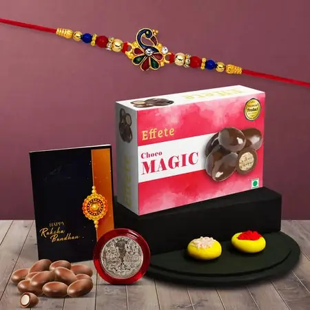Rakhi (K1_315_cm32) Chocolate Magic 32gm Rakhi Chocolate For Brother Rakhi With Chocolate Rakhi