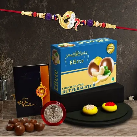 Rakhi (K1_411_bs32) Chocolate Butter Scotch 32gm Rakhi Chocolate For Brother Rakhi With Chocolate