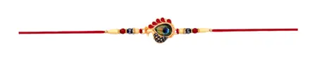 Peacock Feathers Rakhi