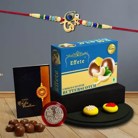 Rakhi (K1_438_bs32) Chocolate Butter Scotch 32gm Rakhi Chocolate For Brother Rakhi With Chocolate