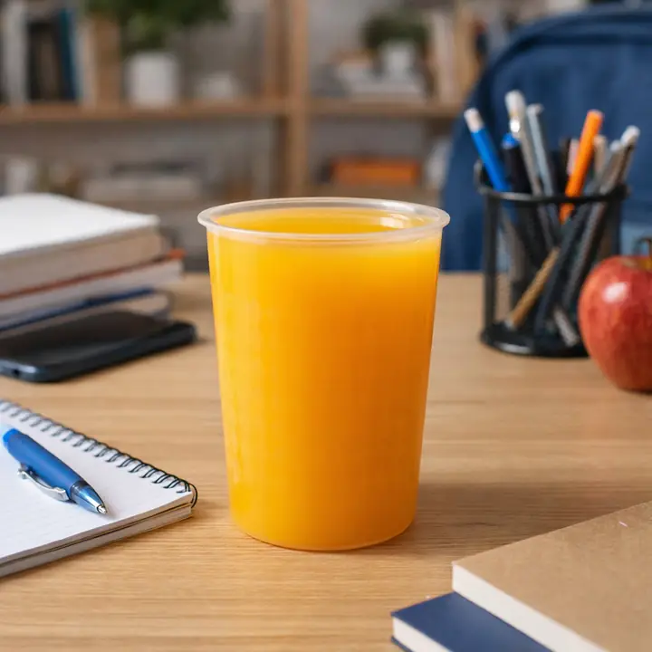 Transparent Reusable Plastic Drinking Glass 200 ml Approx (1 Pc)
